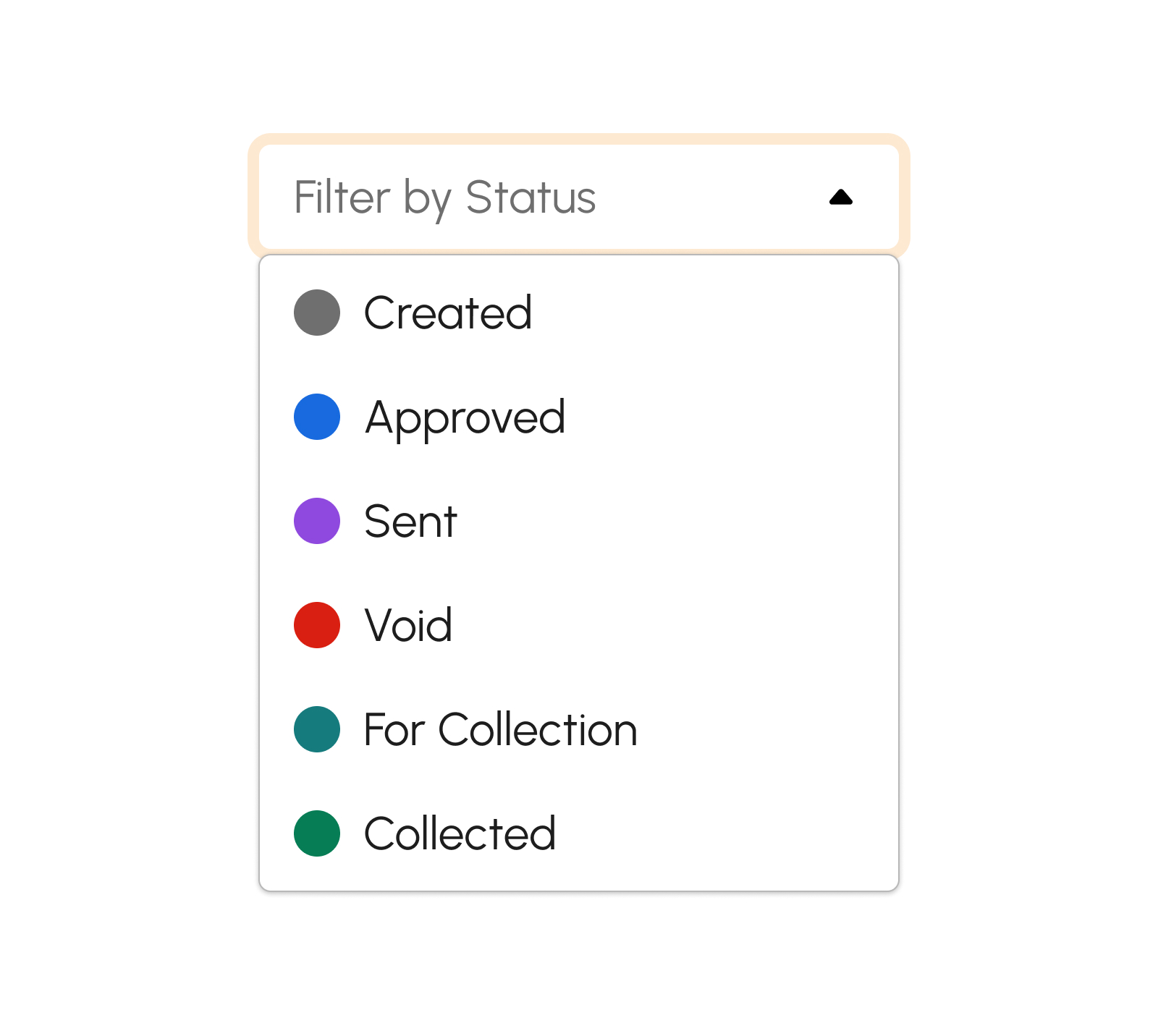 Filter by Invoice Status