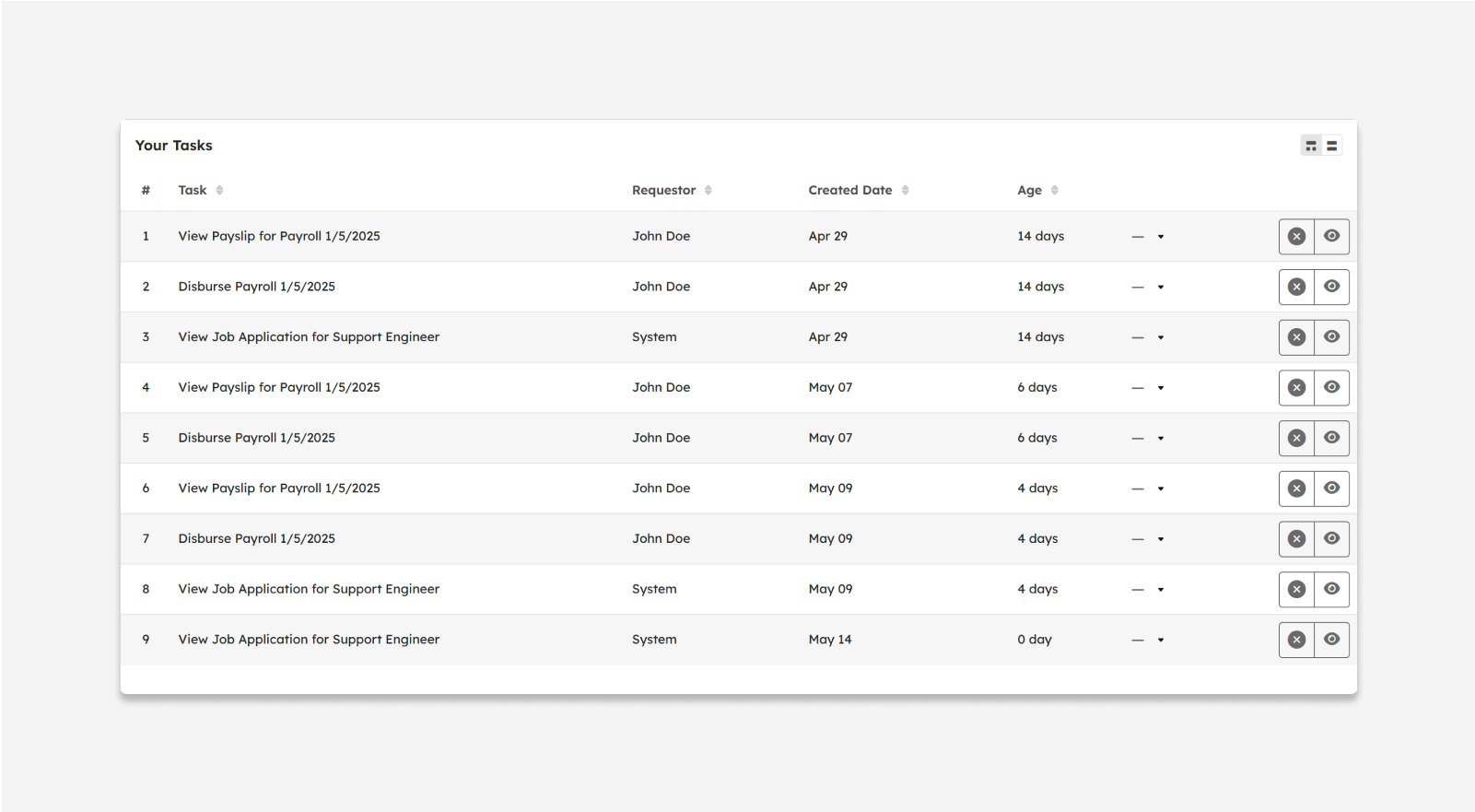 Voyadores dashboard