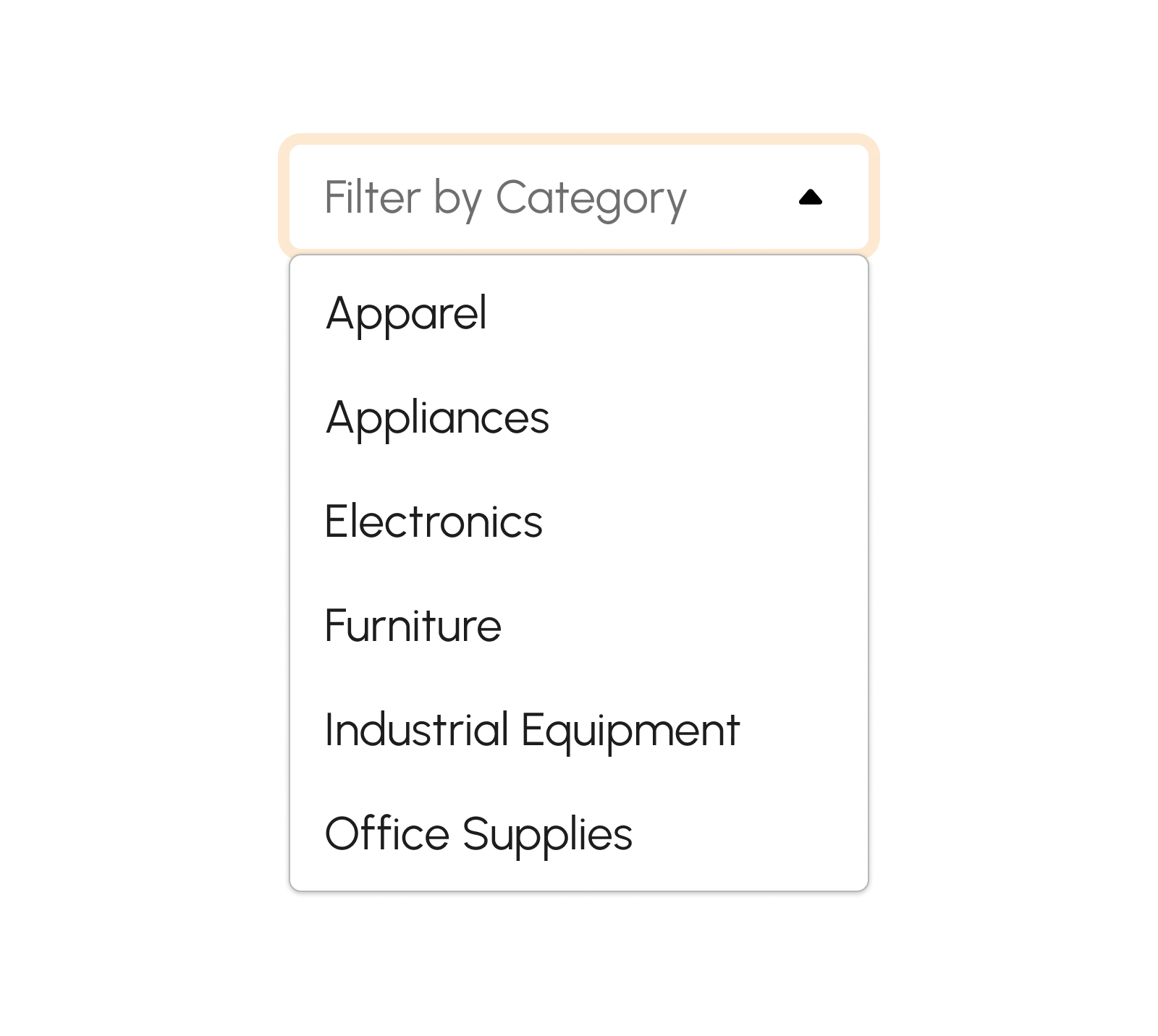 Filter Products by Category